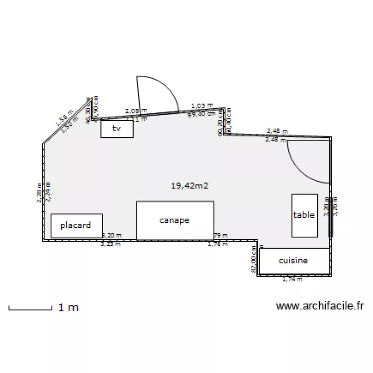 appart124. Plan de appart124. Plan de