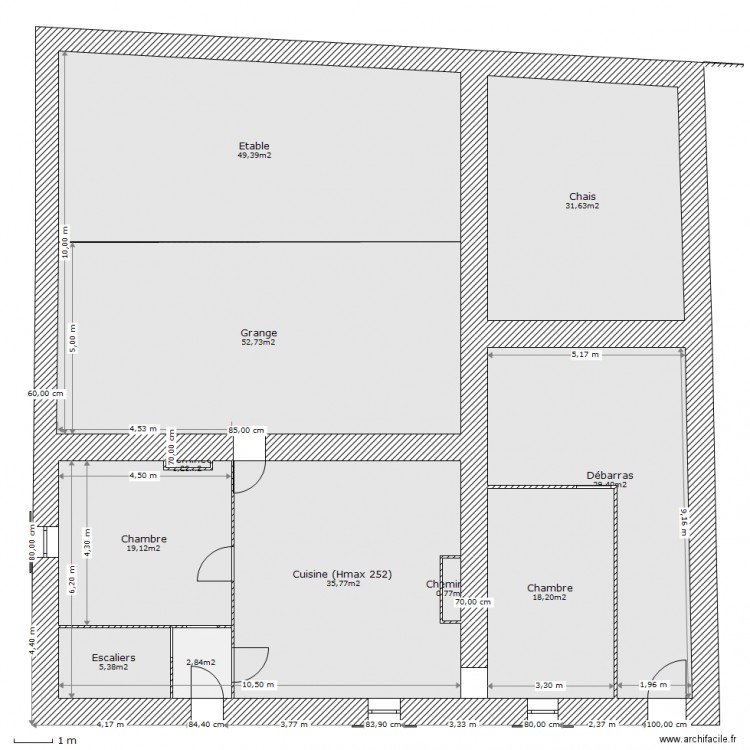 maison bas cot int. Plan de 0 pièce et 0 m2