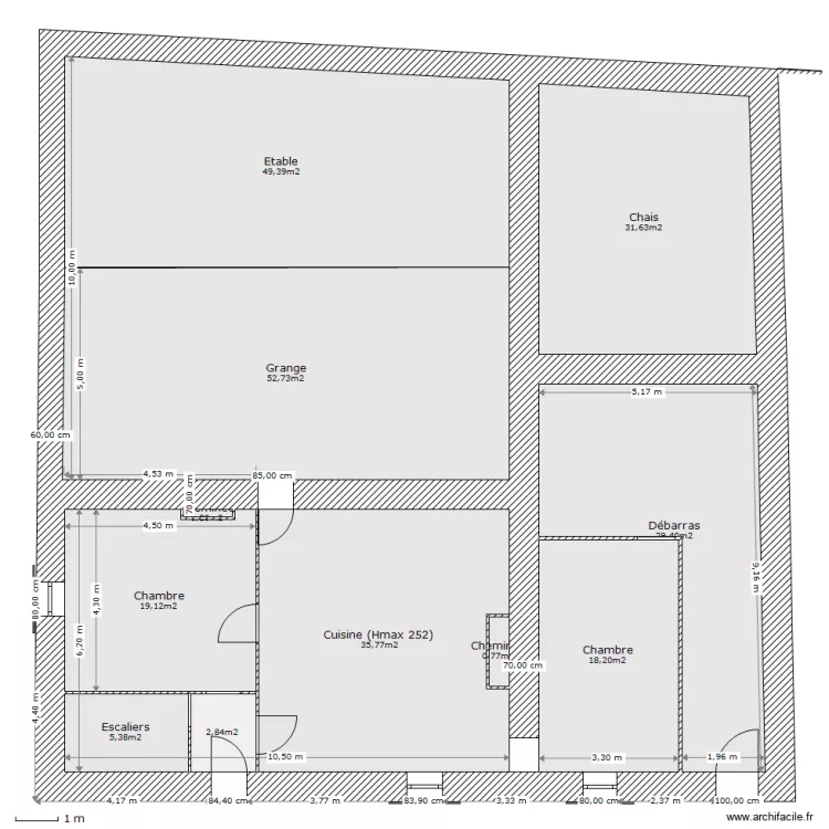 maison bas cot int. Plan de 