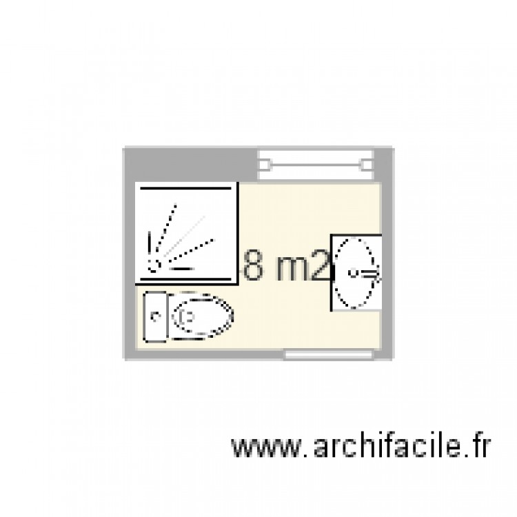 salle de bain. Plan de 0 pièce et 0 m2