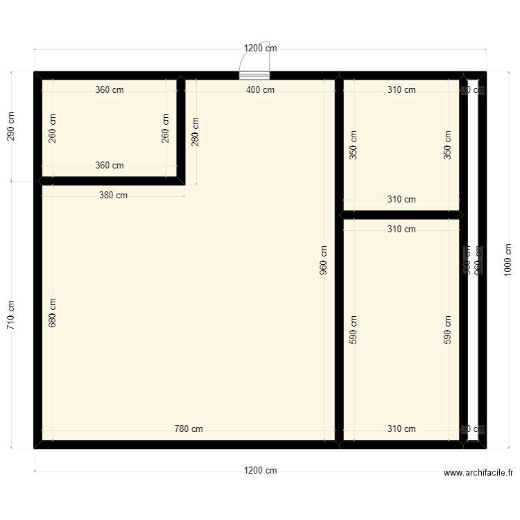 Plan de terrain 12x10m Client 46 03 22 86. Plan de 0 pièce et 0 m2
