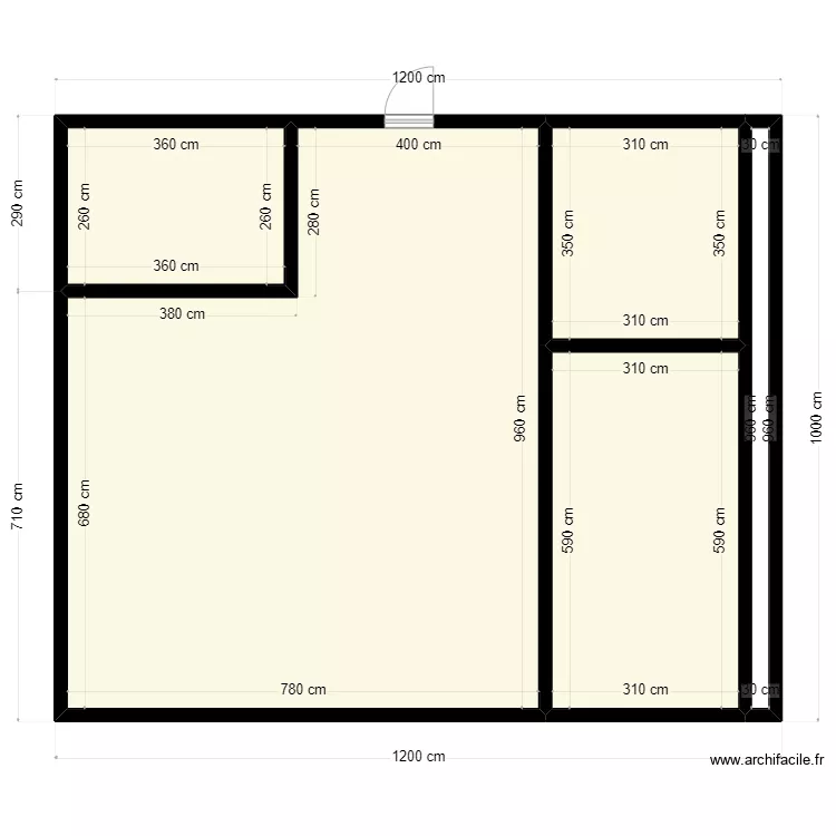 Plan de terrain 12x10m Client 46 03 22 86. Plan de 