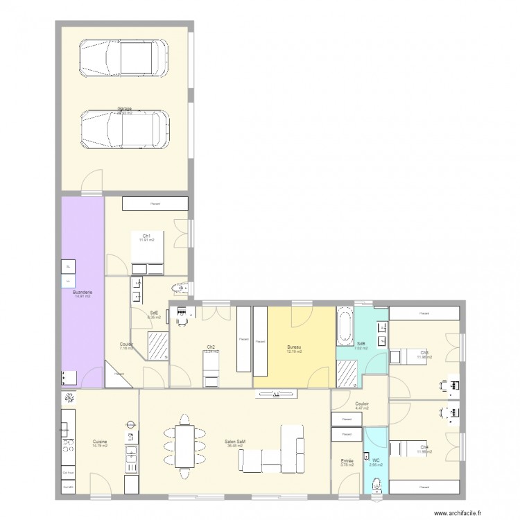 Maison L5 17m5. Plan de 0 pièce et 0 m2