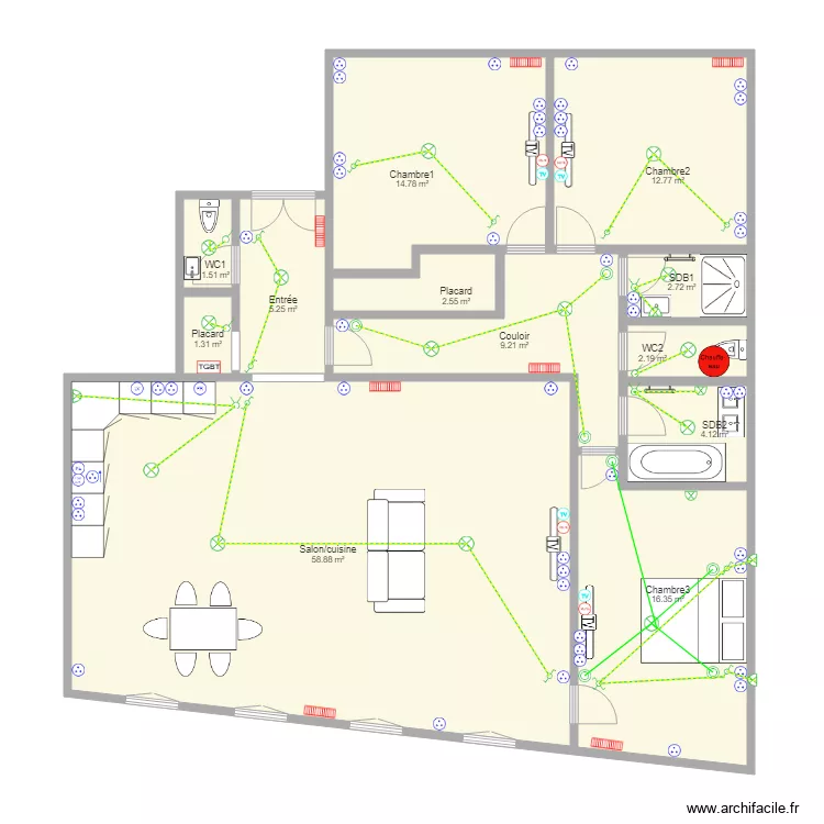 saint honor&eacute;. Plan de 