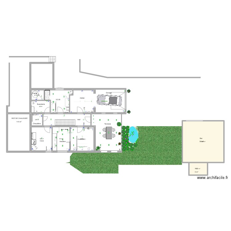Roland. Plan de 133 pièces et 1858 m2
