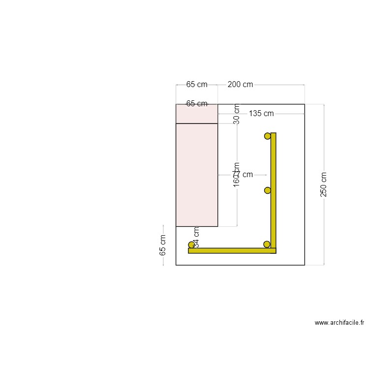 coupe poutre terrasse. Plan de 0 pièce et 0 m2