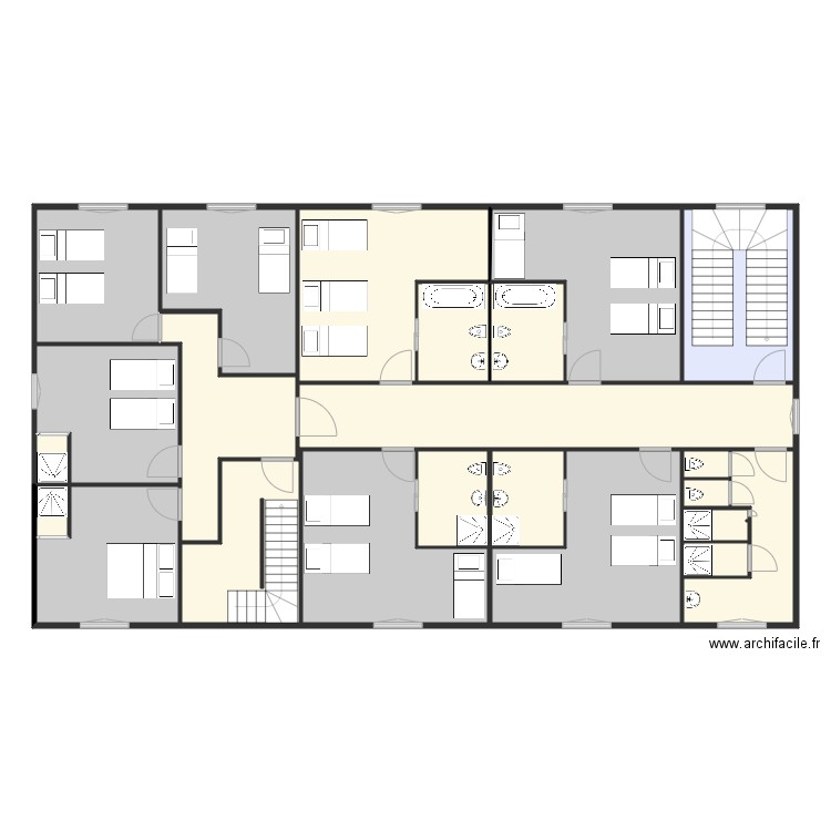 Gd Duc Etage 1 sans grille. Plan de 0 pièce et 0 m2