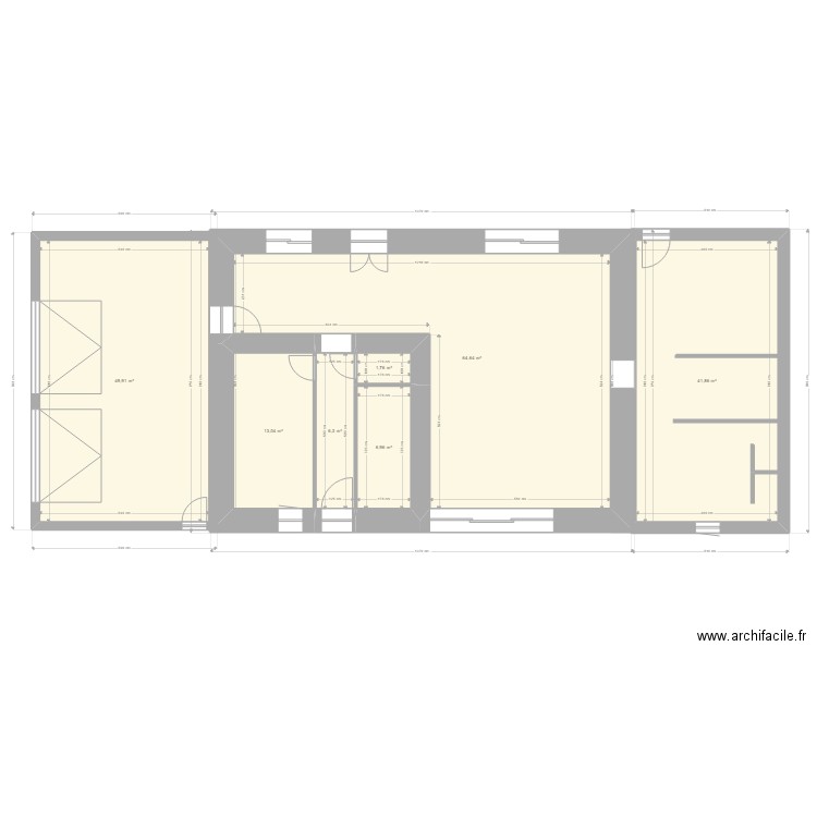 plan titi futur Avec cotes ET ISOLATION. Plan de 0 pièce et 0 m2