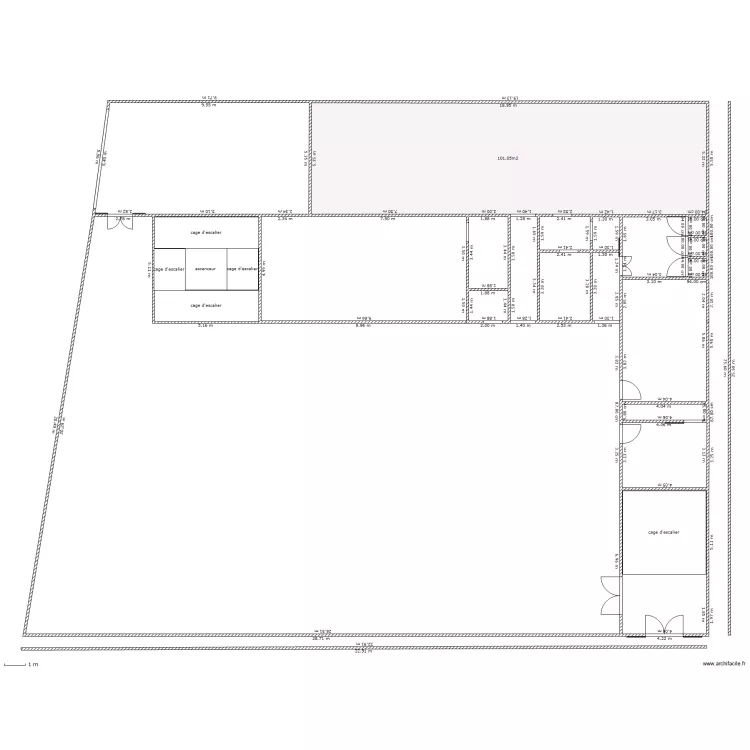 Salle des Fettes. Plan de 