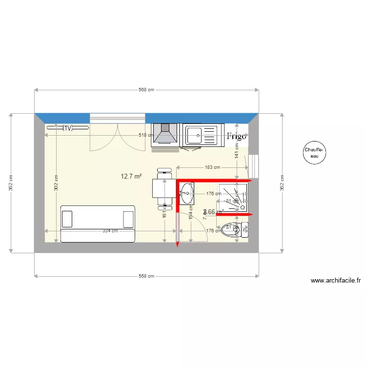 coco studio. Plan de 