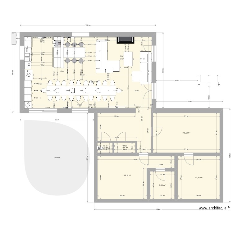 Marcy janvier. Plan de 7 pièces et 137 m2