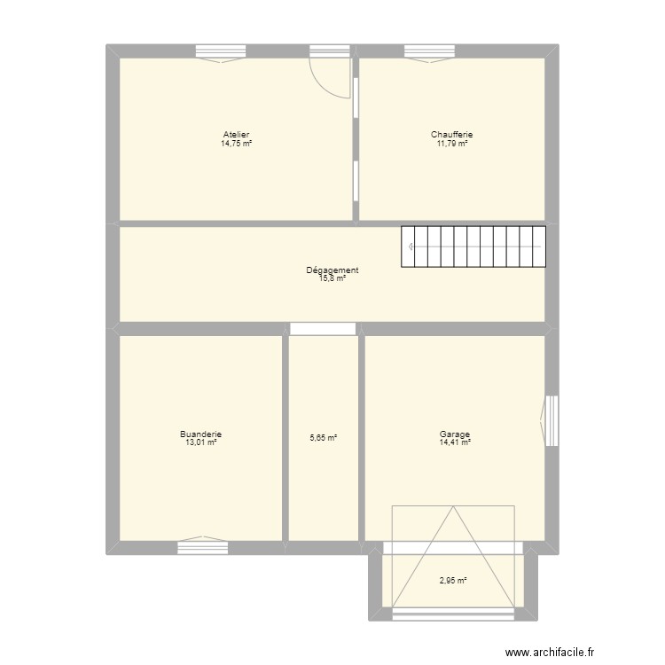 Maison Colombes cave. Plan de 7 pièces et 78 m2