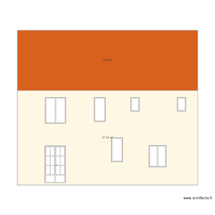 façade nord avant. Plan de 0 pièce et 0 m2