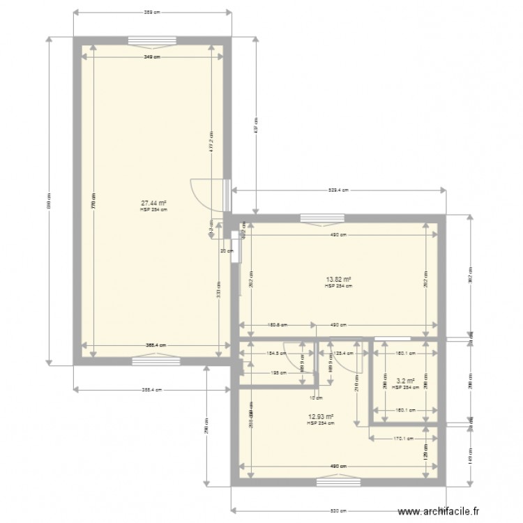 labo definitif 2 métres étage. Plan de 0 pièce et 0 m2