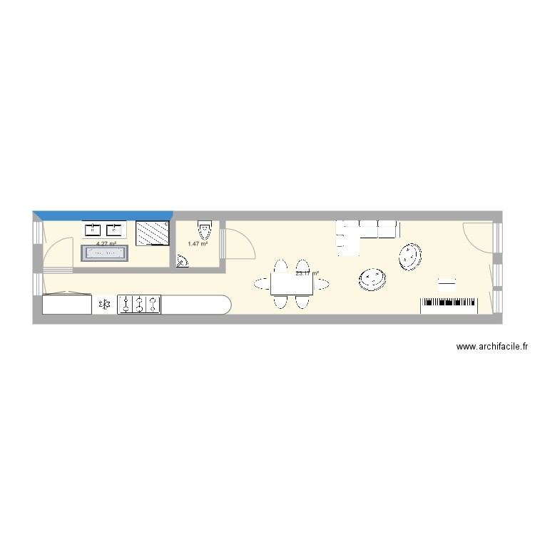 Plan conteneur 2D. Plan de 0 pièce et 0 m2