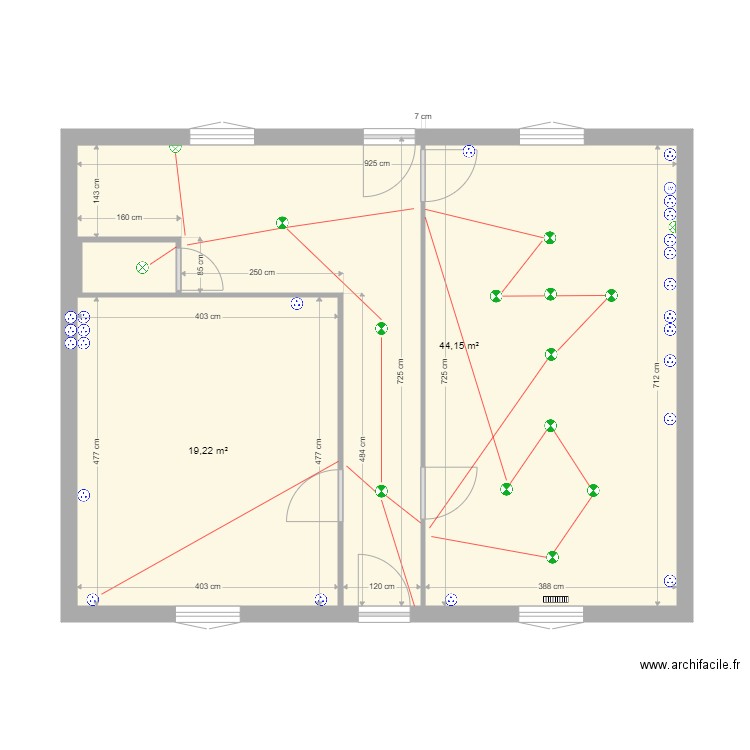 quentin rdc. Plan de 0 pièce et 0 m2