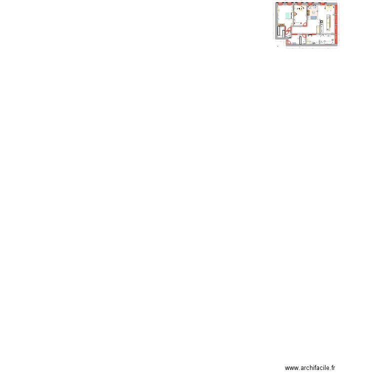 Appartement rez N-O. Plan de 8 pièces et 138 m2