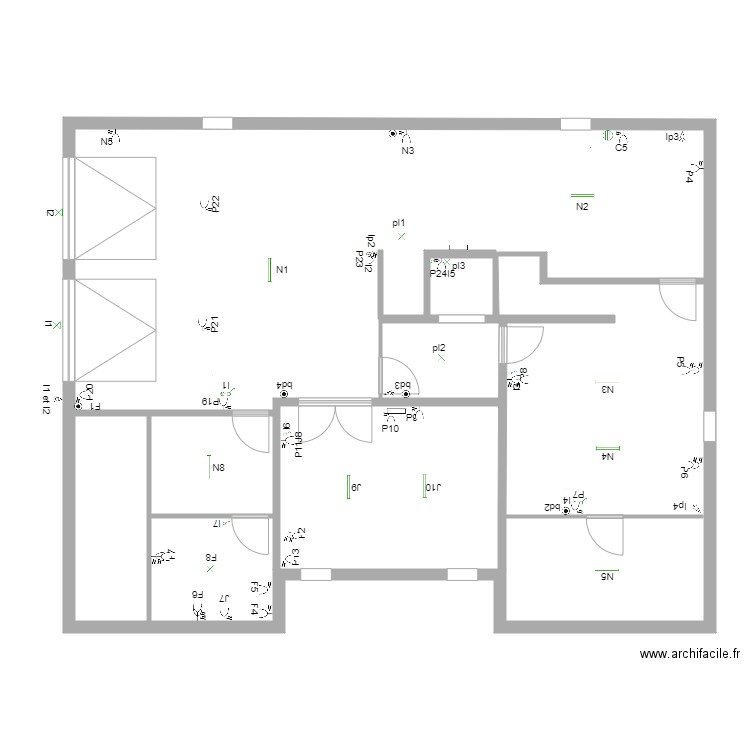 Cave. Plan de 0 pièce et 0 m2