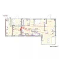 Plan plain pied &eacute;lectricit&eacute;