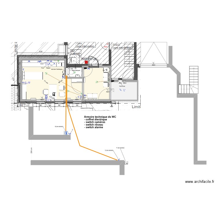 GBX-Rez-2. Plan de 3 pièces et 28 m2