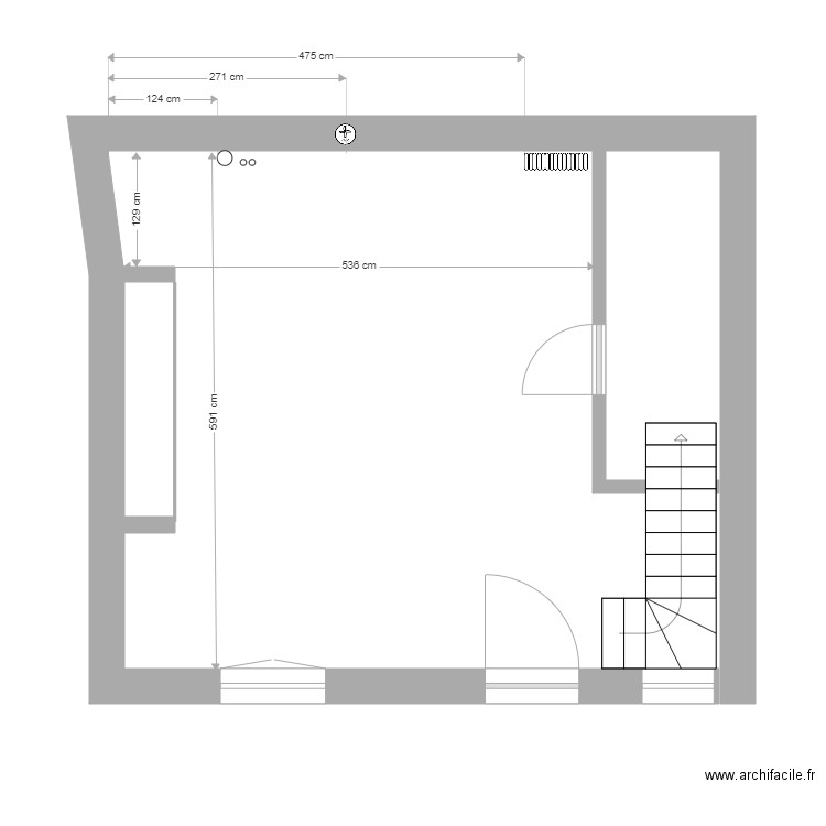 petite maison. Plan de 0 pièce et 0 m2