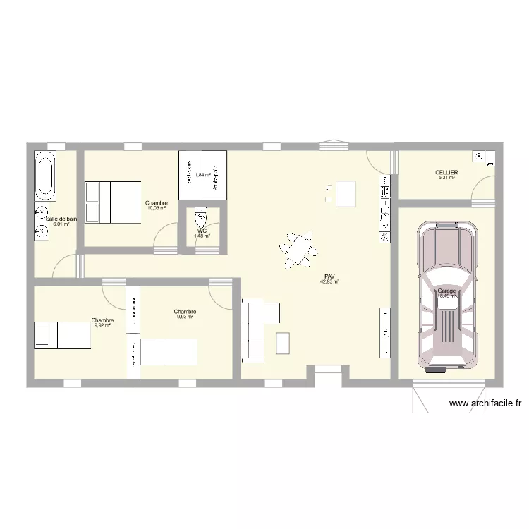 PLAN MAISON 3. Plan de 