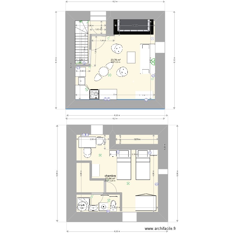 la treille rez. Plan de 0 pièce et 0 m2