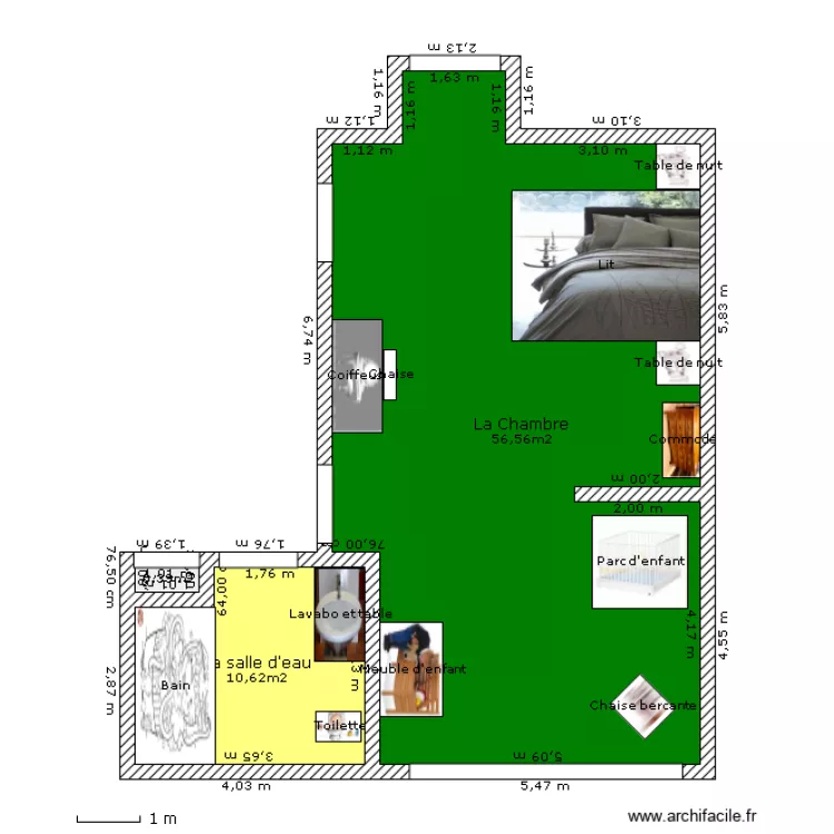 Chambre de V&eacute;ro. Plan de 