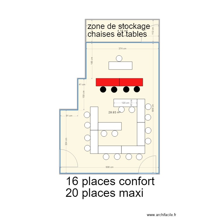 salle 21. Plan de 0 pièce et 0 m2