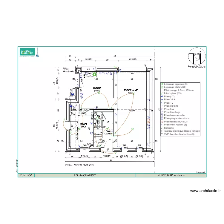 BERNARD RDC ELEC. Plan de 
