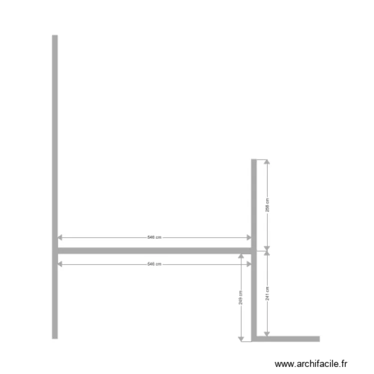 plan facade cote droit. Plan de 