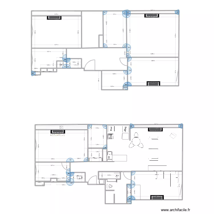 Plan appart 34 cours Vitton. Plan de 