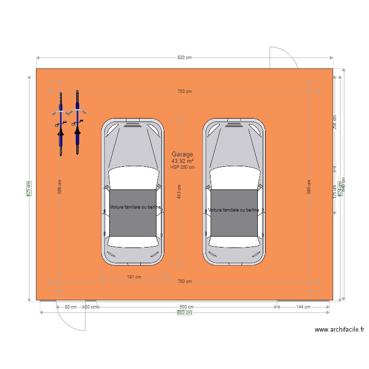 garage1. Plan de 0 pièce et 0 m2