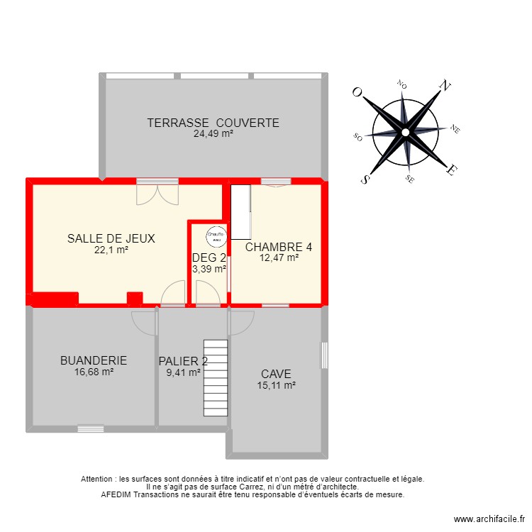 BI 12088 - SOUS SOL. Plan de 0 pièce et 0 m2