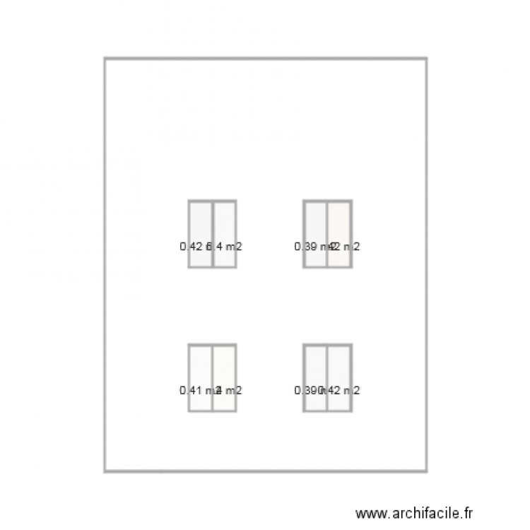 facade sud est. Plan de 0 pièce et 0 m2