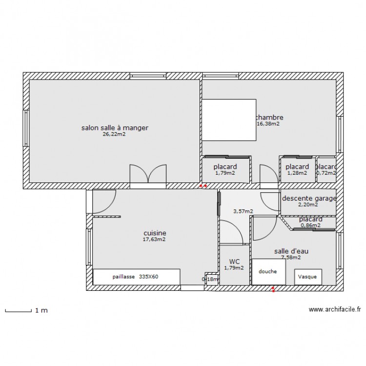 notre l'aiguillon après. Plan de 0 pièce et 0 m2