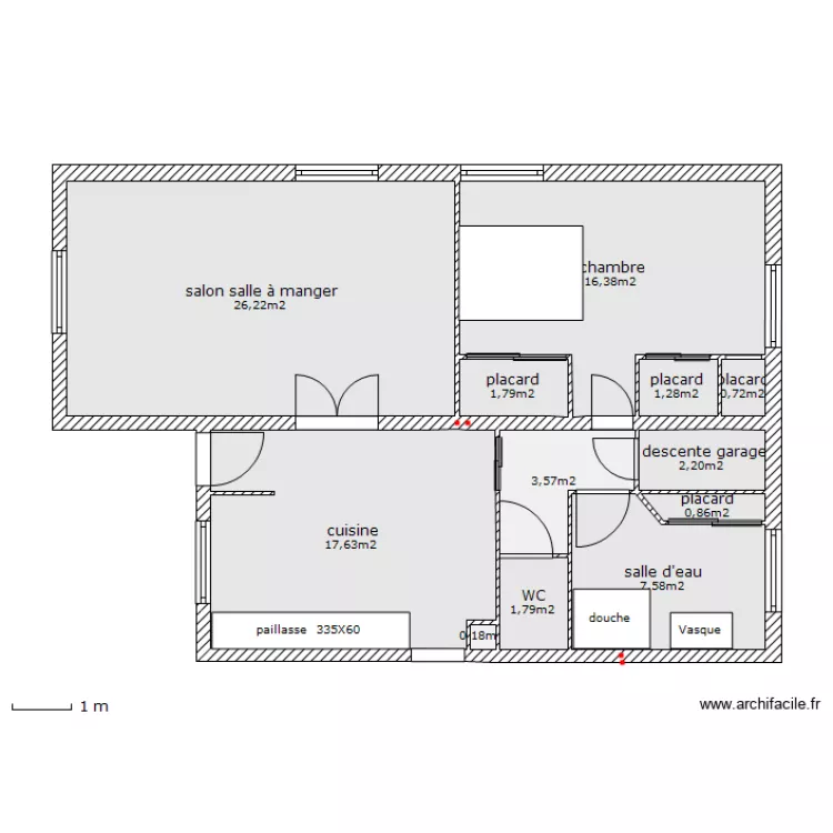 notre l'aiguillon apr&egrave;s. Plan de 