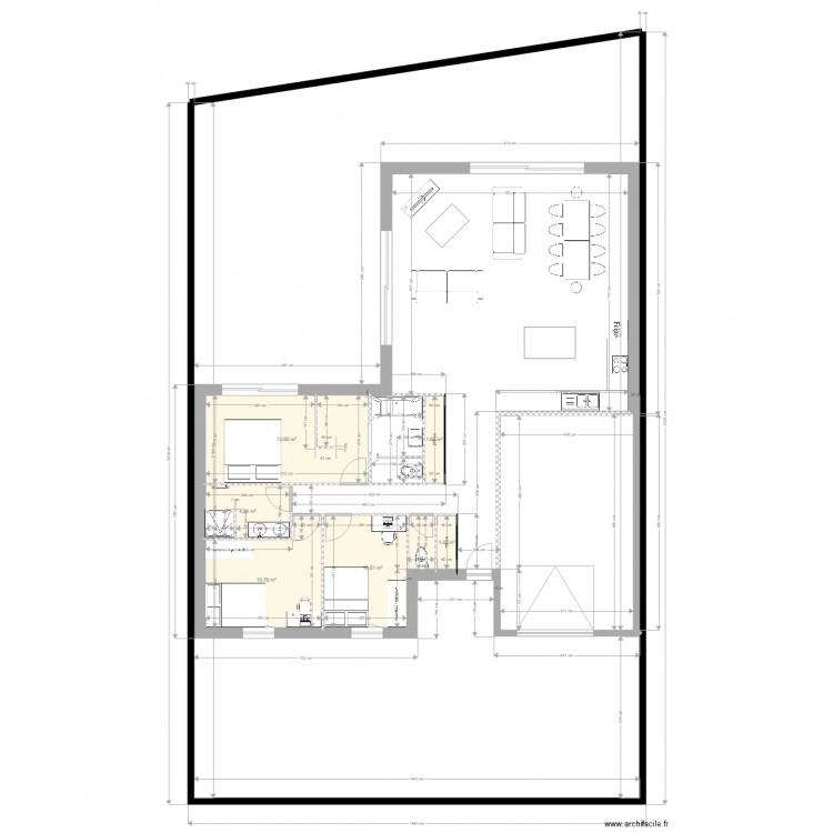 Plan maison Florian Elwine Ind 0. Plan de 0 pièce et 0 m2