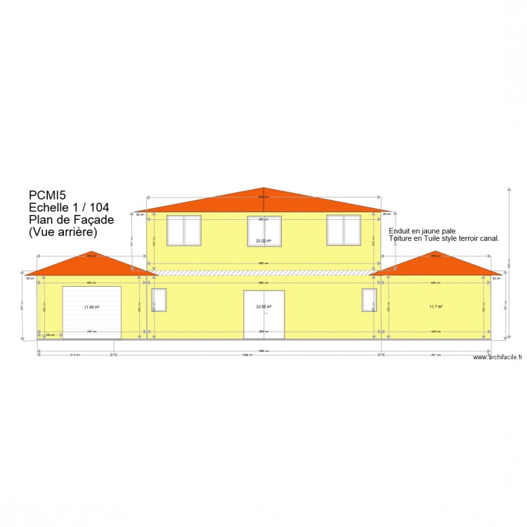 Derriere Maison V7. Plan de 0 pièce et 0 m2