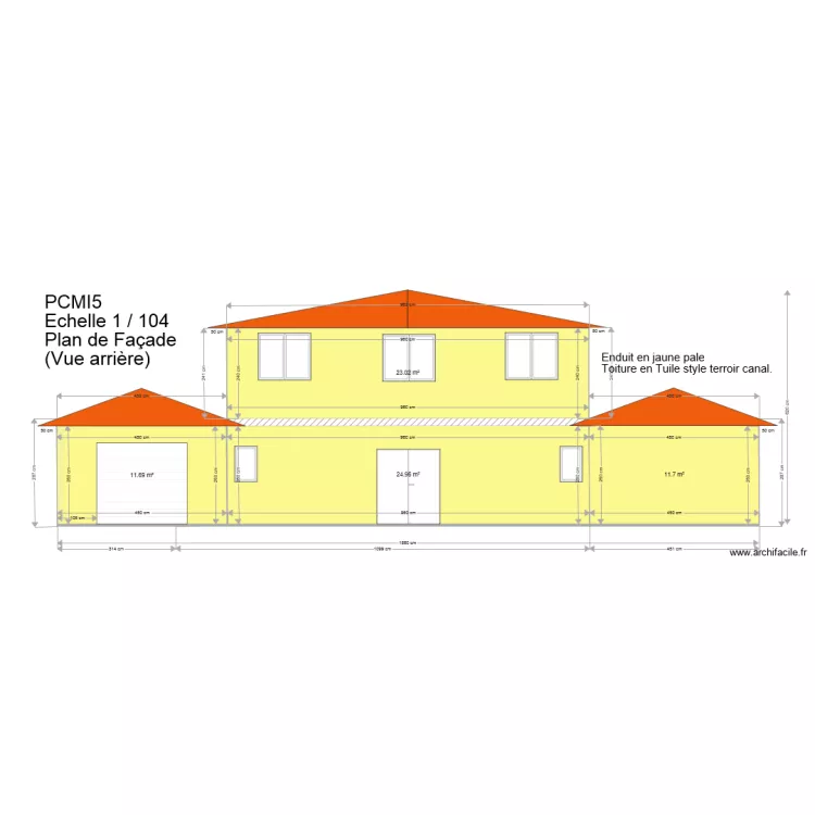 Derriere Maison V7. Plan de Derriere Maison V7. Plan de