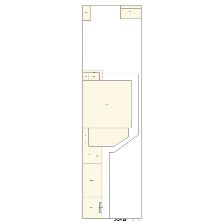 plan de masse. Plan de 10 pièces et 176 m2