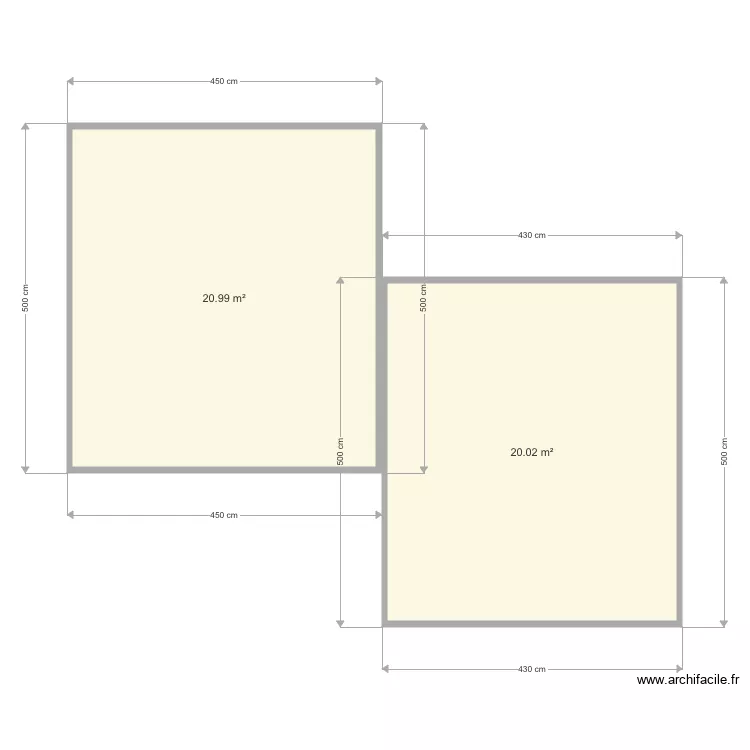 PLATEFORME CUISINE . Plan de 