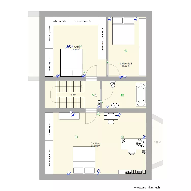 2i&egrave;me Electricit&eacute;. Plan de 