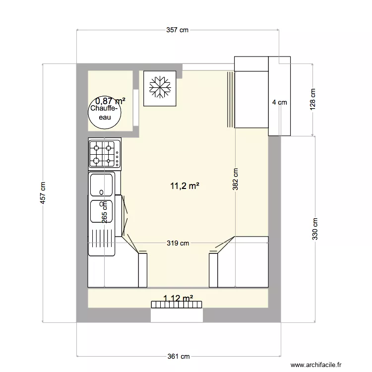 CUISINE A Lou houdens. Plan de CUISINE A Lou houdens. Plan de