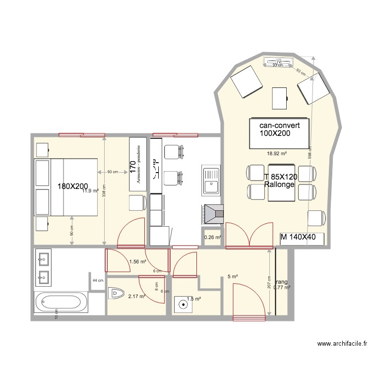 monet 1. Plan de 0 pièce et 0 m2