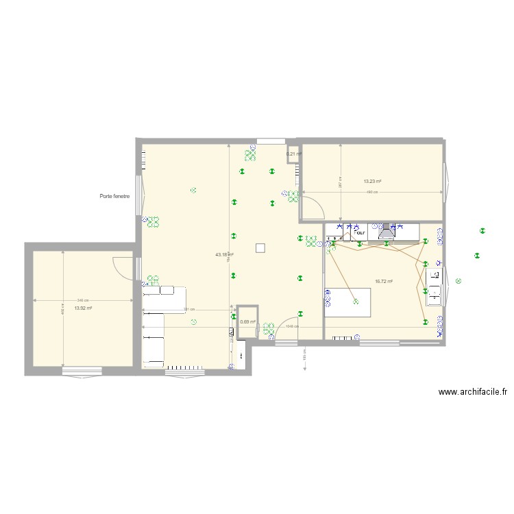 plan electricite partiel 201210. Plan de 0 pièce et 0 m2