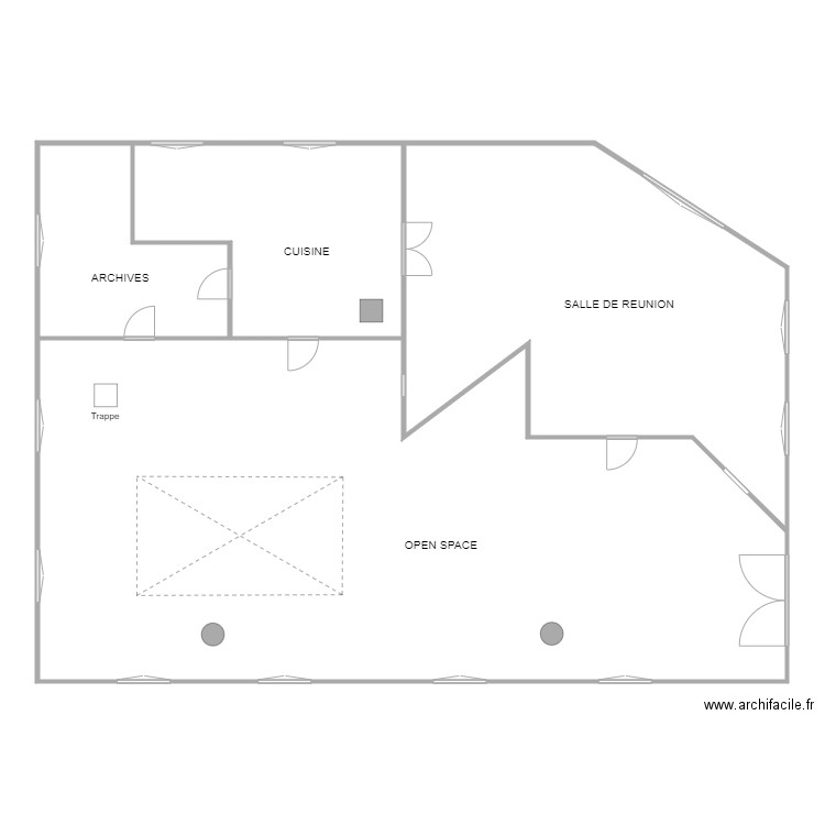 Exo50. Plan de 4 pièces et 265 m2