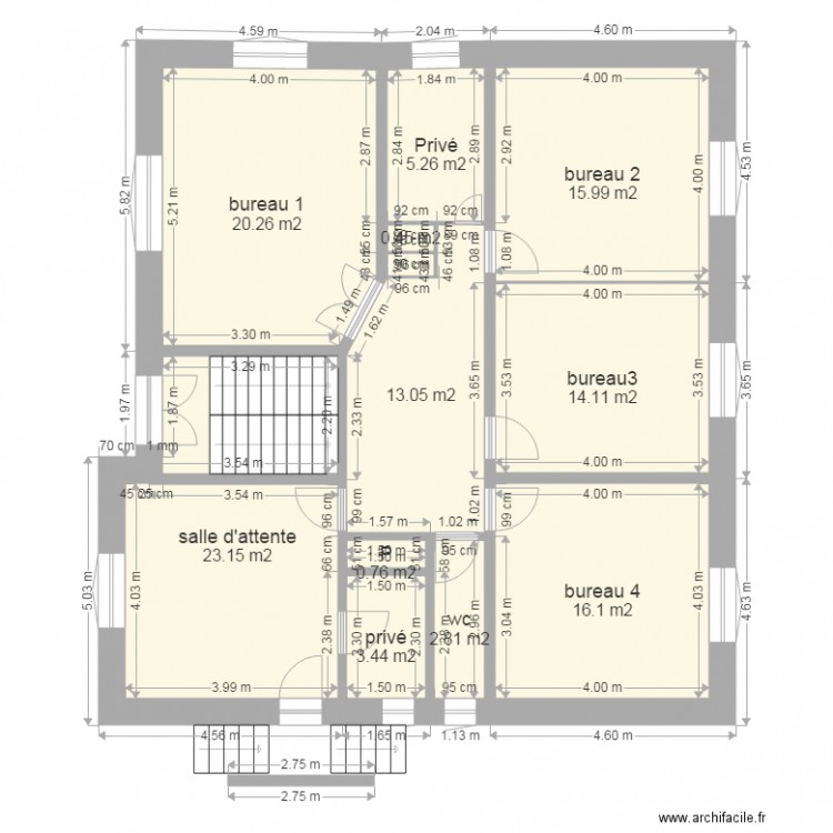 TestCabinetPlan1. Plan de 0 pièce et 0 m2