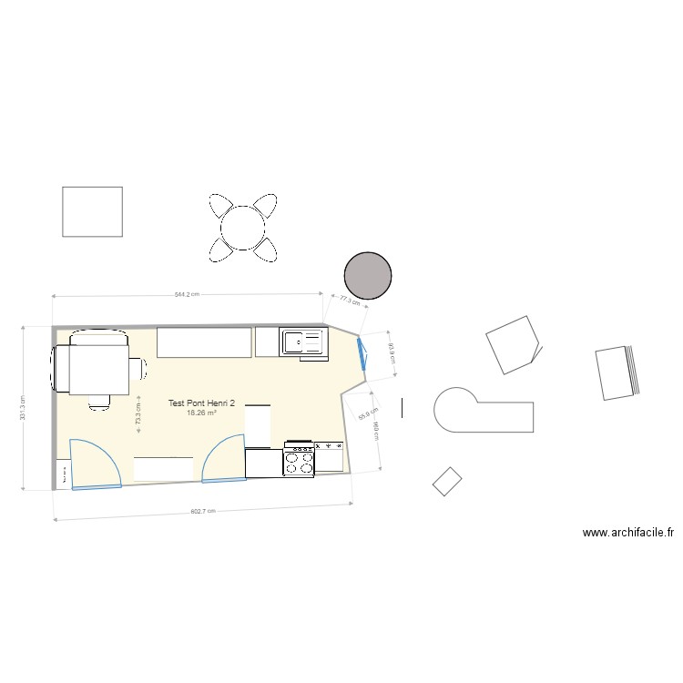 testPont henri-2. Plan de 0 pièce et 0 m2