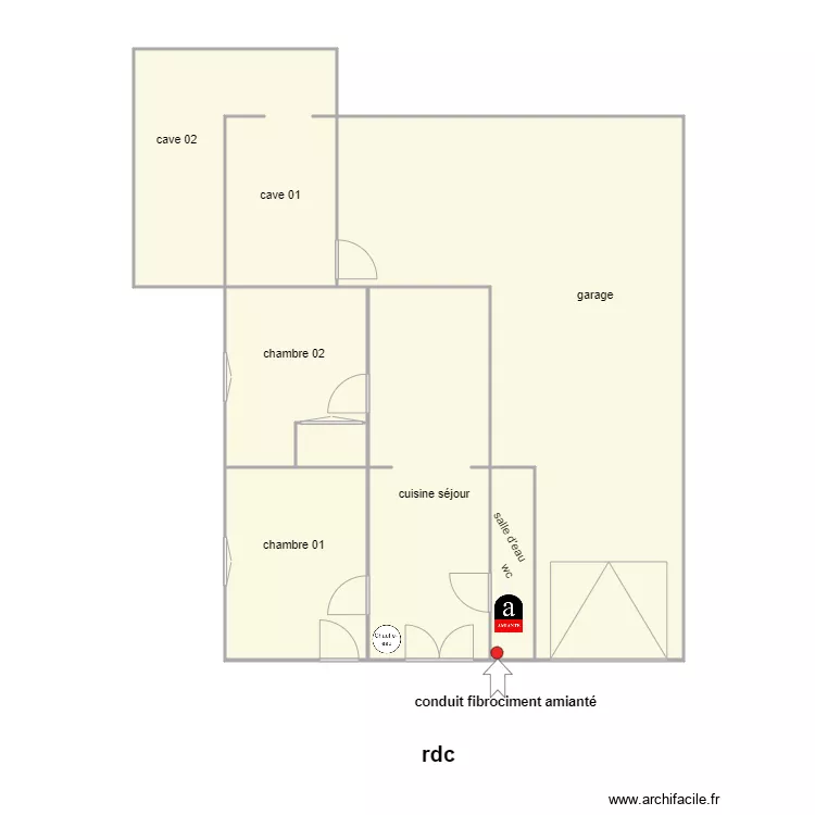 leroy am 1153 rdc. Plan de 